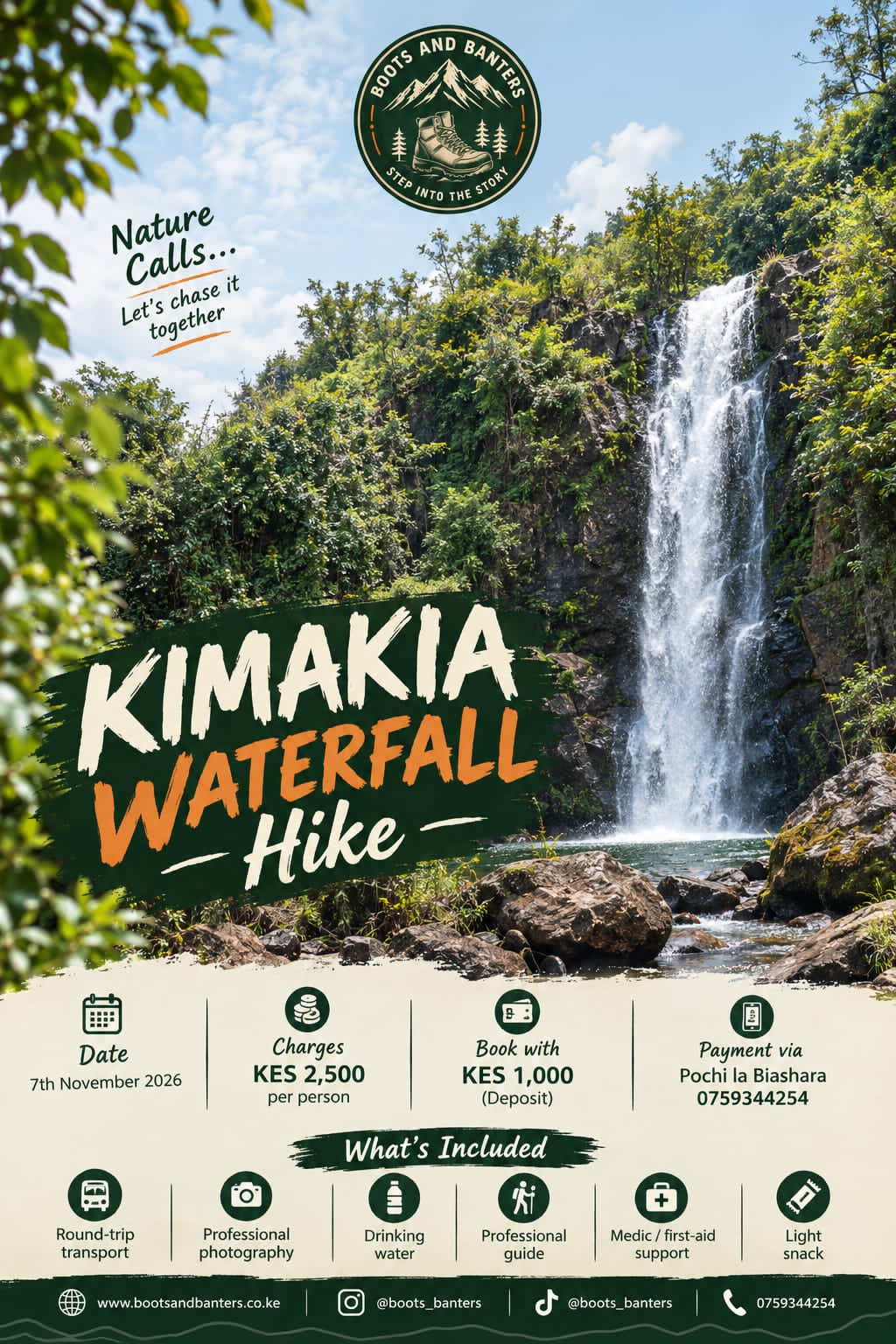 Kimakia Waterfall Hike